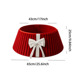 Amorly 43Cm Christmas Tree Collar, Plush Tree Collar Tree Stand Cover Xmas Tree Ring Stand Tree Basket Skirt For Winter Home Decorations - thumbnail 7