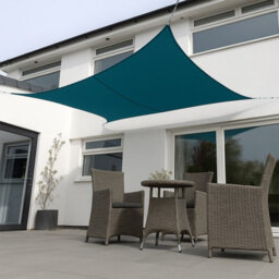 Kookaburra 6M X 5M Rectangle Waterproof Dark Teal Garden Patio Sun Shade Sail Canopy 98% Uv Block With Free Rope