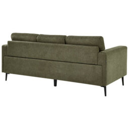 Beliani Green Fabric Living Room Set - Mid-Century Modern 3-Seater, 2-Seater And 2 Armchairs - thumbnail 5