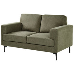 Beliani Green Fabric Living Room Set - Mid-Century Modern 3-Seater, 2-Seater And 2 Armchairs - thumbnail 7