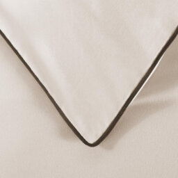 OHS Luxury Duvet Cover Set Piped Edge Soft Quilt Pillowcase Bedding, King - thumbnail 6