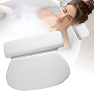 Your Bathroom Bath Pillow With 7 Suction Cups Non Slip Bath Cushion For Head And Neck Support Ideal For Relaxation Meditation - image 1