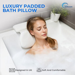 Your Bathroom Bath Pillow With 7 Suction Cups Non Slip Bath Cushion For Head And Neck Support Ideal For Relaxation Meditation - thumbnail 2