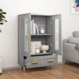 Vidaxl Highboard Grey Sonoma 70X31X115 Cm Engineered Wood - thumbnail 3