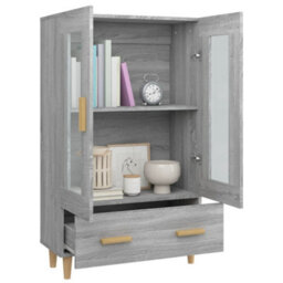 Vidaxl Highboard Grey Sonoma 70X31X115 Cm Engineered Wood - thumbnail 4