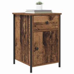 Berkfield Bedside Cabinet Old Wood 40X42X60 Cm Engineered Wood - thumbnail 3