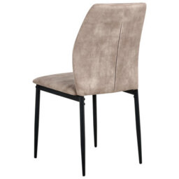 Beliani Set Of 4 Dining Chairs Rocheport Fabric Taupe - thumbnail 6