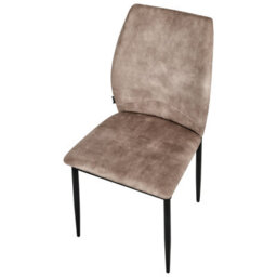 Beliani Set Of 4 Dining Chairs Rocheport Fabric Taupe - thumbnail 7