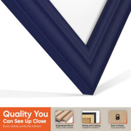 "30X17"" Purple Classic Vinyl Record Frame With White Mount For 12 Inch Lp Album Cover & Disc - Ak Frames" - thumbnail 3