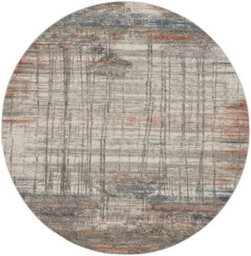 Grey Multi Rug, 10mm Thickness Anti-Shed Abstract Rug, Modern Grey Multi Rug For Bedroom, & Living Room-66Cm X 230Cm (Runner) - thumbnail 8