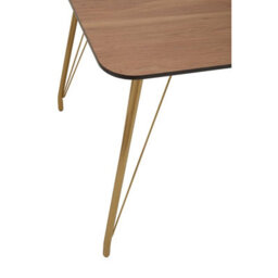 Premier Housewares Interiors By Premier Veneto Dining Table With Natural Wood Effect - thumbnail 5
