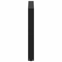 Berkfield Dining Table Legs U-Shaped 3 Pcs Black 80X(72-73) Cm Steel - thumbnail 6