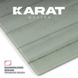 Floordirekt Wood Design Glass Magnetic Memo Board Home Office High Gloss Grey Wood Look 46 X 91 Cm - thumbnail 5