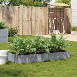 Berkfield Garden Planter Grey 150X50 Cm Solid Wood Pine - thumbnail 1