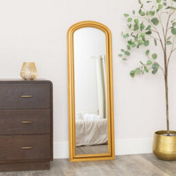 Melody Maison Full Length Antique Gold Leaner & Wall Mirror - 47Cm X 142Cm - thumbnail 2