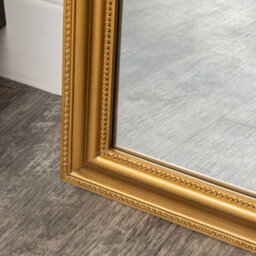 Melody Maison Full Length Antique Gold Leaner & Wall Mirror - 47Cm X 142Cm - thumbnail 5