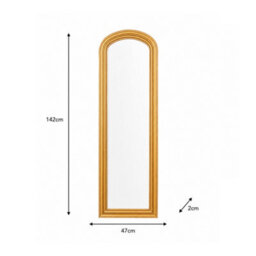 Melody Maison Full Length Antique Gold Leaner & Wall Mirror - 47Cm X 142Cm - thumbnail 7
