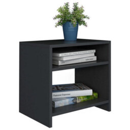 Berkfield Bedside Cabinet Black 40X30X40 Cm Engineered Wood - thumbnail 3