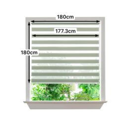 GoodHome Elin Corded Celadon Green Day & Night Roller Blind (W)180Cm (L)180Cm - thumbnail 7