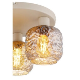 Luminosa Lighting Luminosa Antonio Shade Cluster Ceiling Light Matt Beige 3X E27 - thumbnail 4