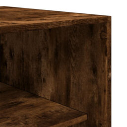 Berkfield Wardrobe Smoked Oak 80X50X200 Cm Engineered Wood - thumbnail 7