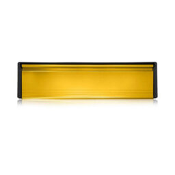 "UAP Limited Uap Petit Master 10"" Gold Finish Aluminium Draught Proof Letterbox For Wooden, Composite & Upvc Doors 40 To 80mm" - thumbnail 8