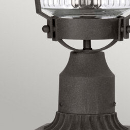 Luminosa Lighting Elstead Kichler Chance Harbor Outdoor 1 Light Pedestal Lantern Weathered Zinc Ip44 - thumbnail 4