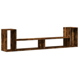 Walplus Tv Cabinets 2 Pcs Smoked Oak 100X30X50 Cm Engineered Wood - thumbnail 2