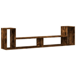 Walplus Tv Cabinets 2 Pcs Smoked Oak 100X30X50 Cm Engineered Wood - thumbnail 8