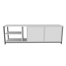 Decorotika Primrose Tv Stand Tv Unit For Tv's Up To 72 Inch Black And White - thumbnail 4