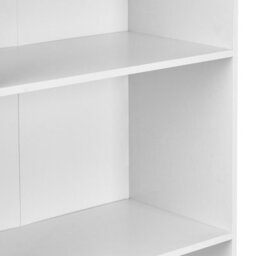 Wyld And Coco White 5-Shelf Bookcase, Particle Board, 5-Tier Scandinavian Storage Unit, W55 X D30 X H174Cm - thumbnail 6