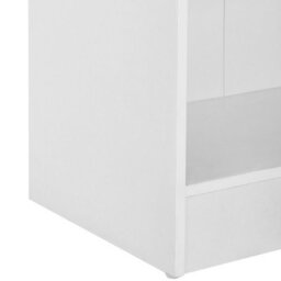 Wyld And Coco White 5-Shelf Bookcase, Particle Board, 5-Tier Scandinavian Storage Unit, W55 X D30 X H174Cm - thumbnail 7