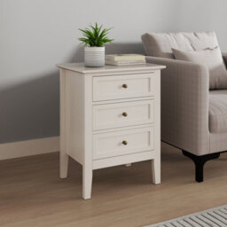Melody Maison Large 6 Drawer Chest Of Drawers And Pair Of 3 Drawer Bedside Tables - Rowley Pale Cream Range - thumbnail 7