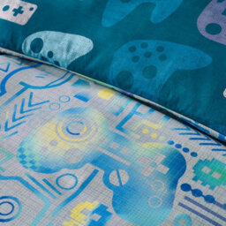 Catherine Lansfield Kids Gamer So Soft Double Duvet Cover Set With Pillowcases Grey - thumbnail 4