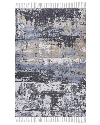 Beliani Handwoven Multicolour Geometric Area Rug 150 X 230 Cm - image 1
