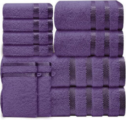Casabella Luxury Bath Towel Set- 10 Piece Towels - thumbnail 1