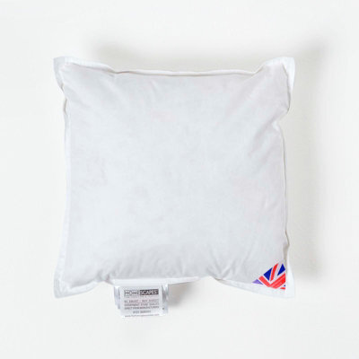 "Homescapes Luxury Duck Feather Cushion Pads Or Inserts 30 X 30 Cm (12 X 12"") Bounce Back Generously Filled Inner Pads, Fillers" - image 1