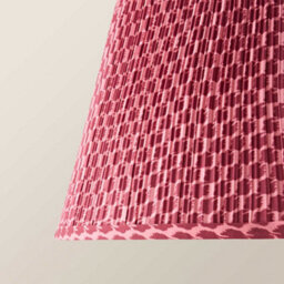 Valuelights Malina Double Pink Large Pleated Tapered Easy Fit Lamp Shade (D) 45Cm And Bulb - thumbnail 4