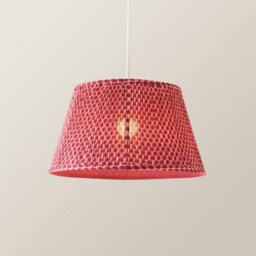 Valuelights Malina Double Pink Large Pleated Tapered Easy Fit Lamp Shade (D) 45Cm And Bulb - thumbnail 3