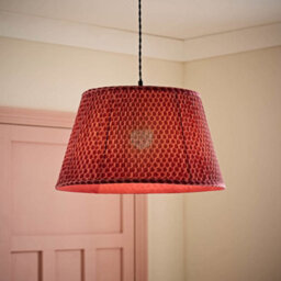 Valuelights Malina Double Pink Large Pleated Tapered Easy Fit Lamp Shade (D) 45Cm And Bulb - thumbnail 2