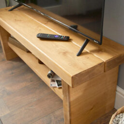 Off the Grain Otg Wooden Tv Unit 150Cm Rustic Tv Stand Cabinet - thumbnail 2