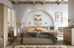 Arte Idea 08 Contemporary Uk Queen Eu King Size Bed Oak Effect (H)800mm (W)1700mm (L)2120mm - thumbnail 3