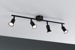 Paulmann 66758 Carolina Spotlight 4-Lamp Max. 4X10 Watts Ceiling Luminaire Matt Black Spot Metal Gu10 - thumbnail 5