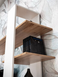 Arte Spacious Oak Wotan & White Entertainment Unit 190Cm - Organised Media Storage - thumbnail 9