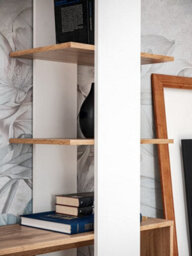 Arte Spacious Oak Wotan & White Entertainment Unit 190Cm - Organised Media Storage - thumbnail 7