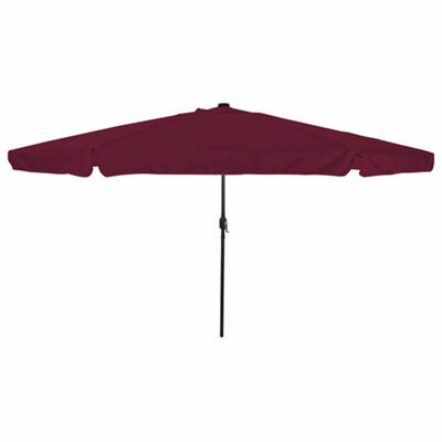 Berkfield Garden Parasol Red, Black 395 X 395 X 245 Cm Polyester, Steel - image 1
