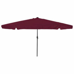 Berkfield Garden Parasol Red, Black 395 X 395 X 245 Cm Polyester, Steel