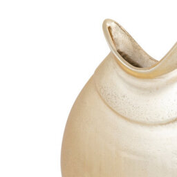 Vanity Living 32Cm Gold Metal Vase, Modern Decorative Vase For Living Room - thumbnail 2
