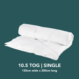 Lancashire Textiles Single Size Duvet 135 X 200 Cm Microfibre Filling Bamboo Duvets 10.5 Tog Winter Duvet - thumbnail 2