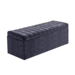 Safar 150Cm Wide Ottoman Storage Box -  Charcoal Naples Ottoman Box With Storage - thumbnail 4